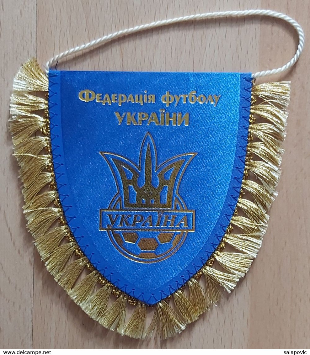 Ukraine Football Federation Association Union Football Club Soccer Fussball Calcio Futbol   PENNANT, SPORTS FLAG ZS 5/20 - Bekleidung, Souvenirs Und Sonstige