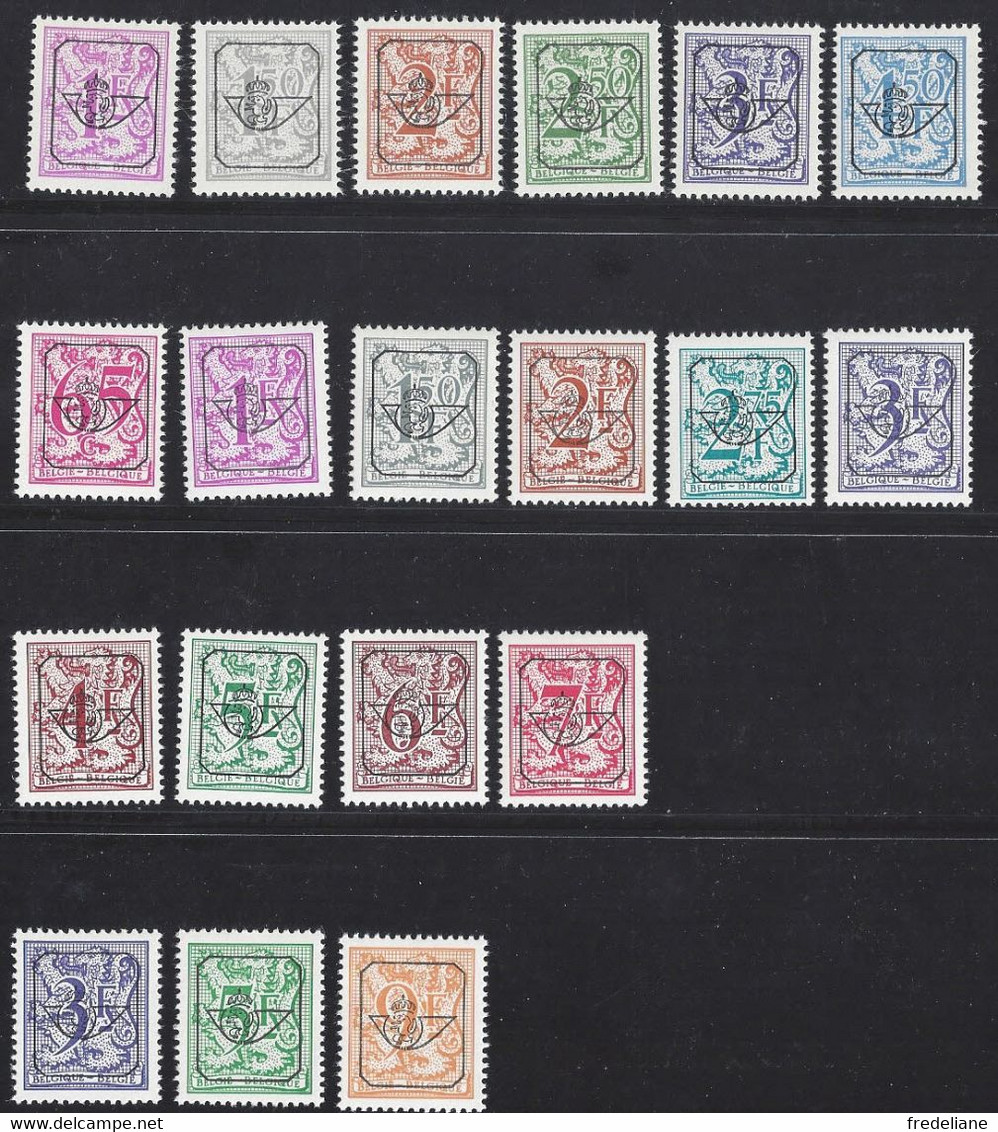 PREOS / Voorafgestempelde 	 Heraldische Leeuw - Lion Héraldique - Typo Precancels 1967-85 (New Numerals)