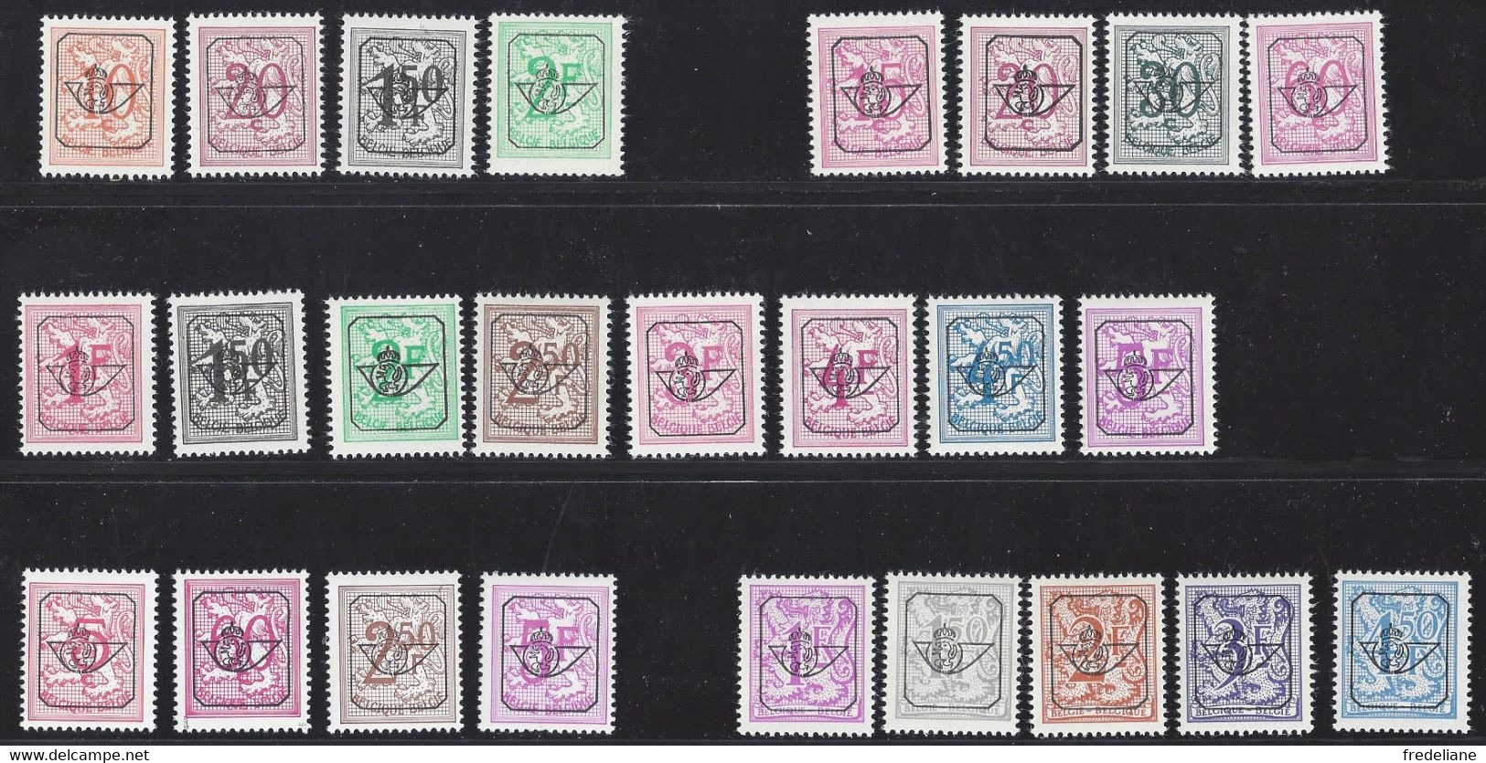 PREOS / Voorafgestempelde 	 Heraldische Leeuw - Lion Héraldique - Typo Precancels 1967-85 (New Numerals)