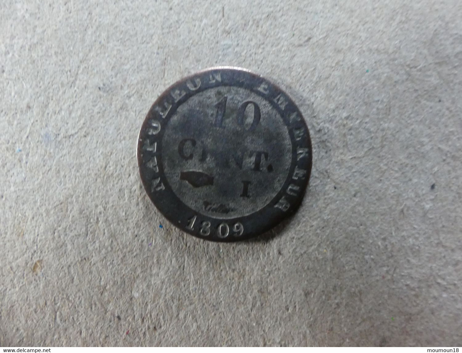 Pièce France 10 Cent. I 1809 N Couronné - 10 Centimes