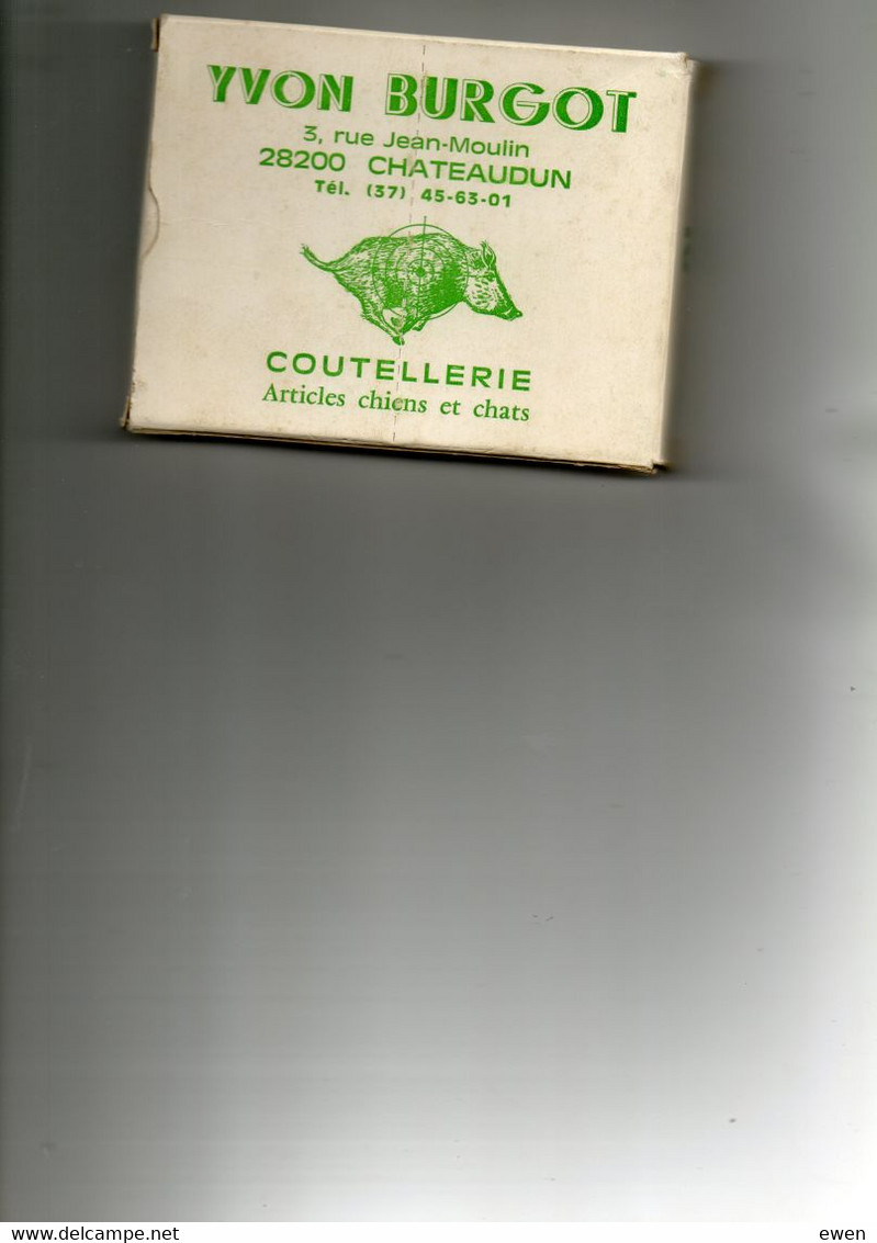 Yvon Burgot Coutellerie Chateaudun (28). Boite De Cartouche Vide Années 60-70. (Chasse) - Scatole