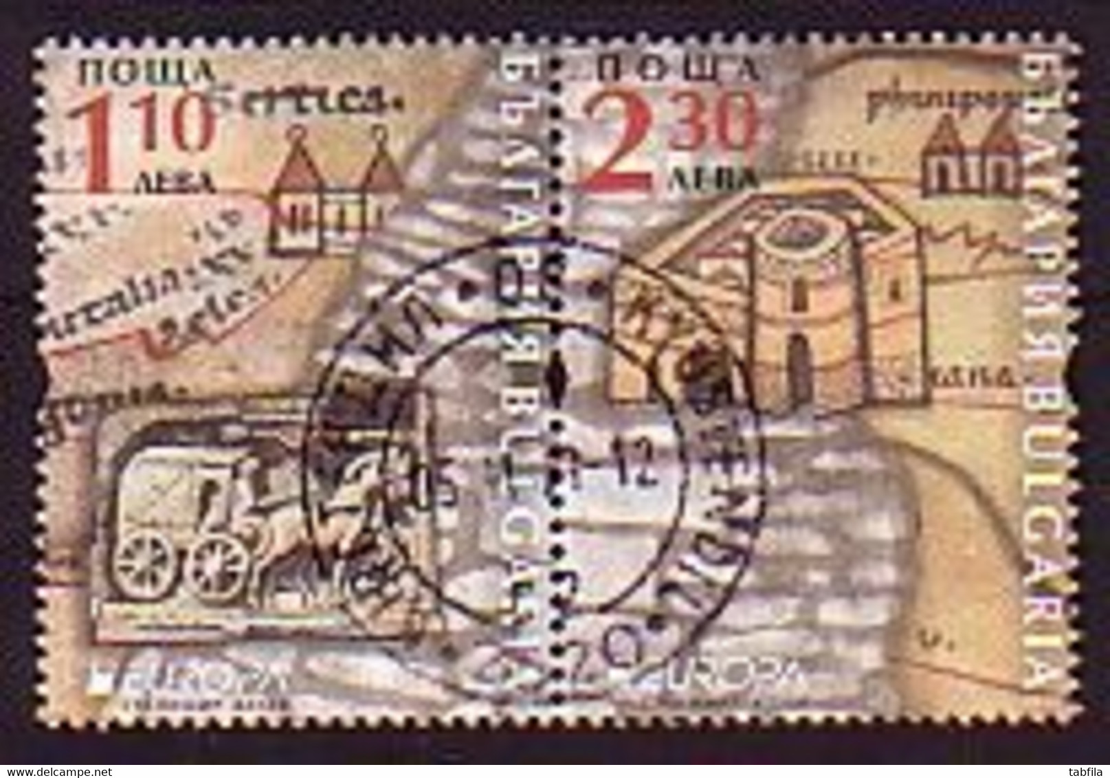 BULGARIA - 2020 - Europa-SEPT - Ancient Postal Routes - 2v - Used (O) - Used Stamps