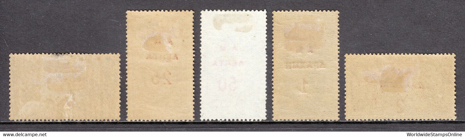 GREECE — SCOTT 159-163 — 1900-01 SURCHARGE SET — MH/USED — SCV $467 - Nuovi