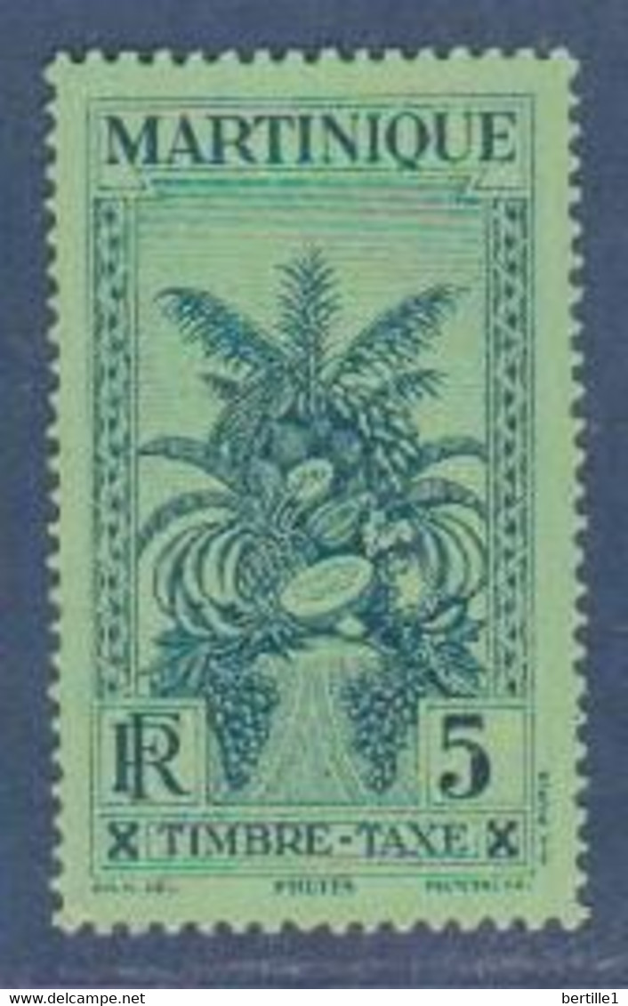 MARTINIQUE             N°  YVERT TAXE 12  NEUF AVEC CHARNIERES    ( CHARN  03/19 ) - Timbres-taxe