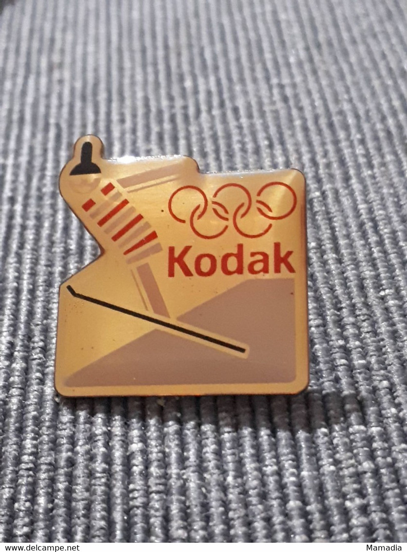 PIN'S PINS KODAK SAUT SKI JEUX OLYMPIQUES ALBERTVILLE 1992 - Jeux Olympiques