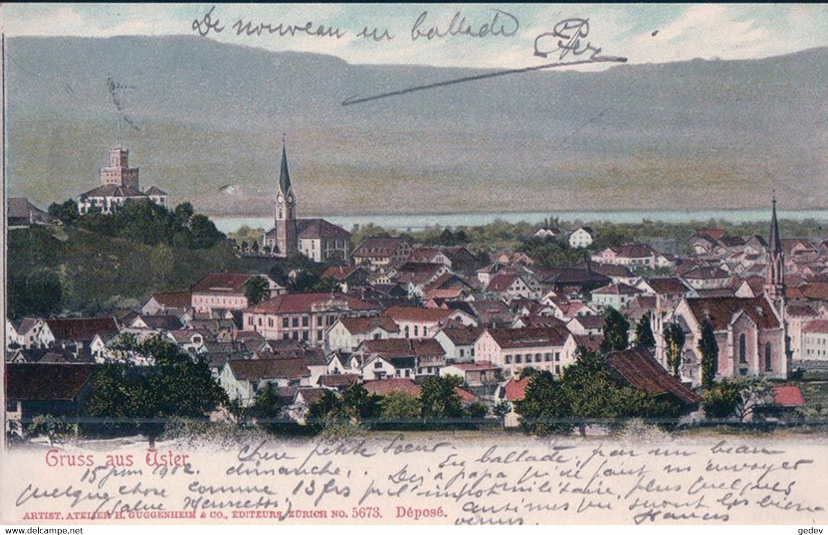 Gruss Aus Uster (15.6.1902) - Uster