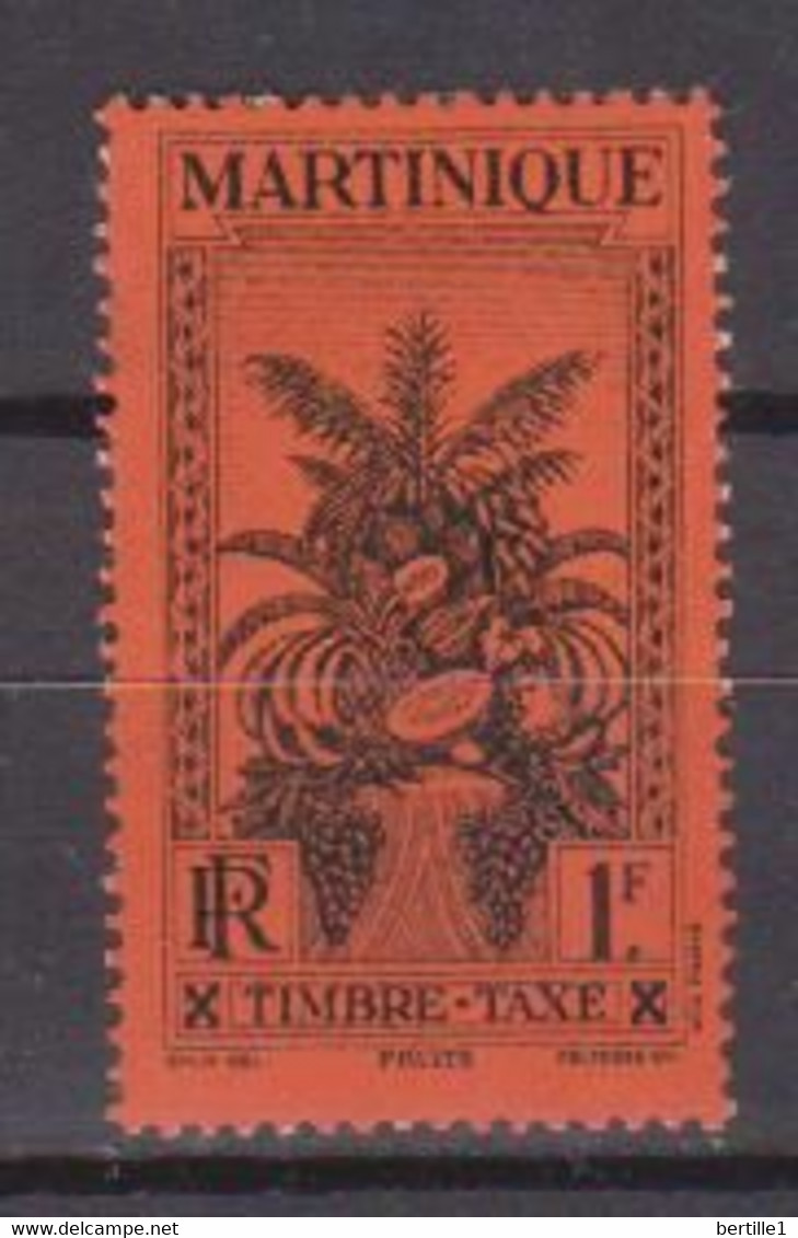 MARTINIQUE      N° YVERT  TAXE 20  NEUF SANS CHARNIERES  (NSCH 2/35 ) - Portomarken