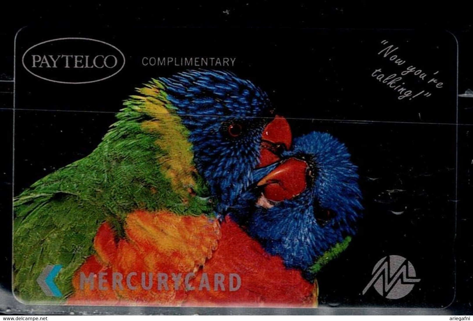 UNITED  KINGDOM 1999 MERCURY PHONECARD PARROTS USED VF!! - Papageien