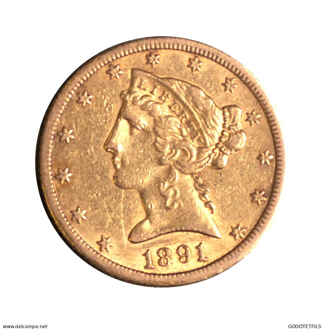 Etats-Unis 5 Dollars 1891 Carson City - Unclassified