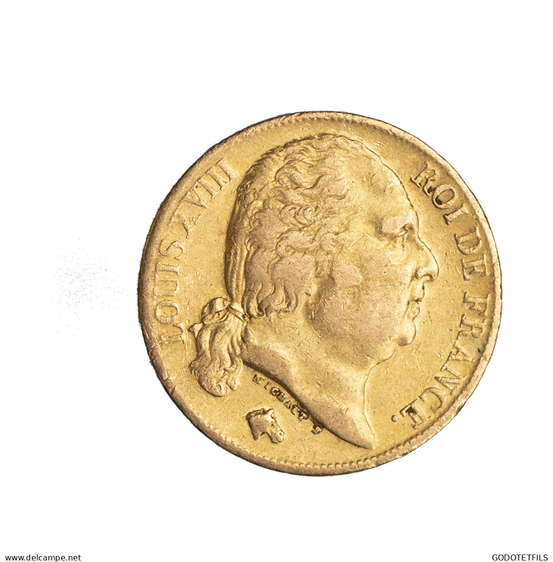 Louis XVIII-20 Francs 1818 Paris - 20 Francs (gold)