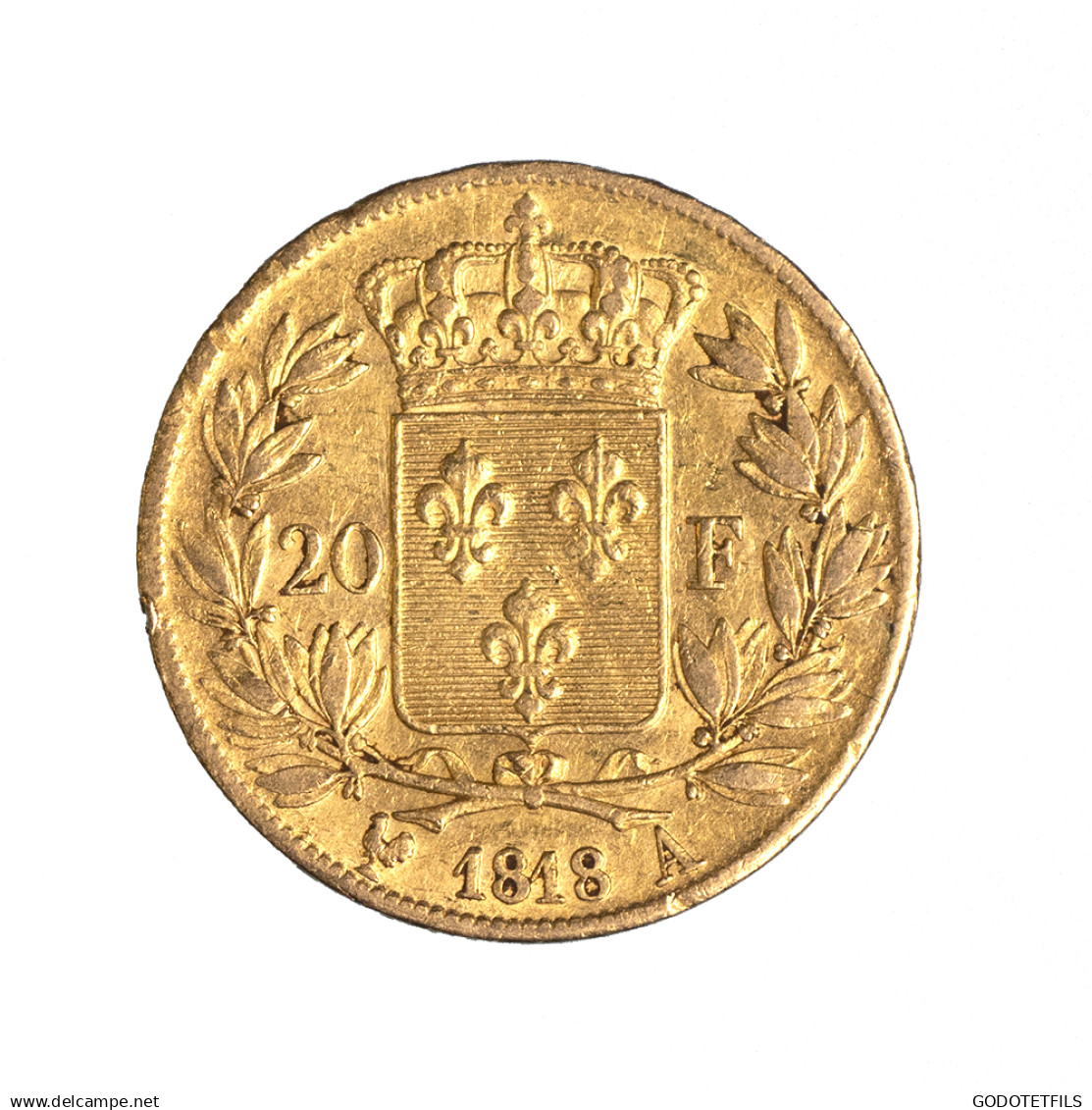 Louis XVIII-20 Francs 1818 Paris - 20 Francs (oro)