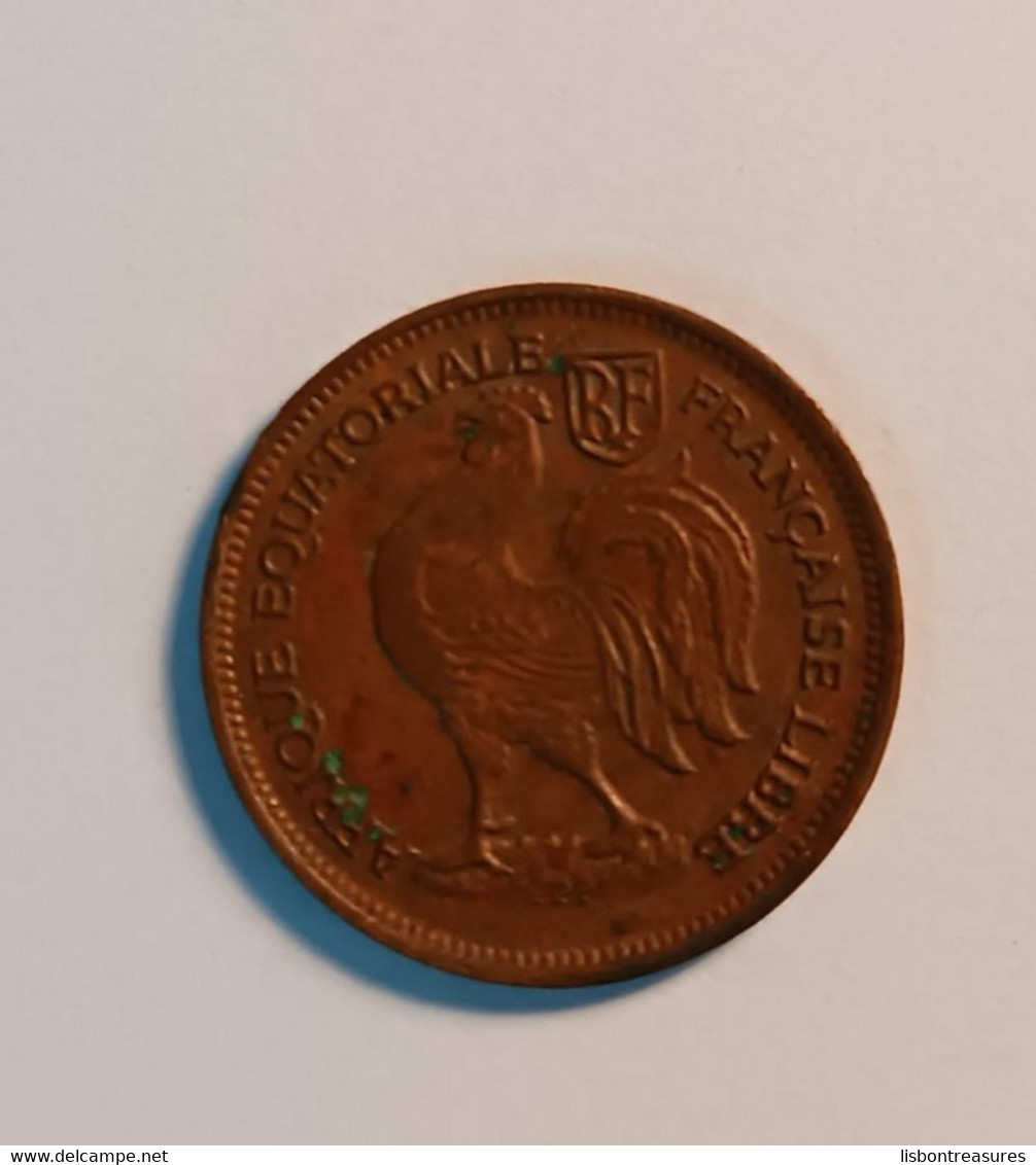 FRENCH EQUATORIAL AFRICA 50 CENTIMES 1943 - Africa Equatoriale Francese