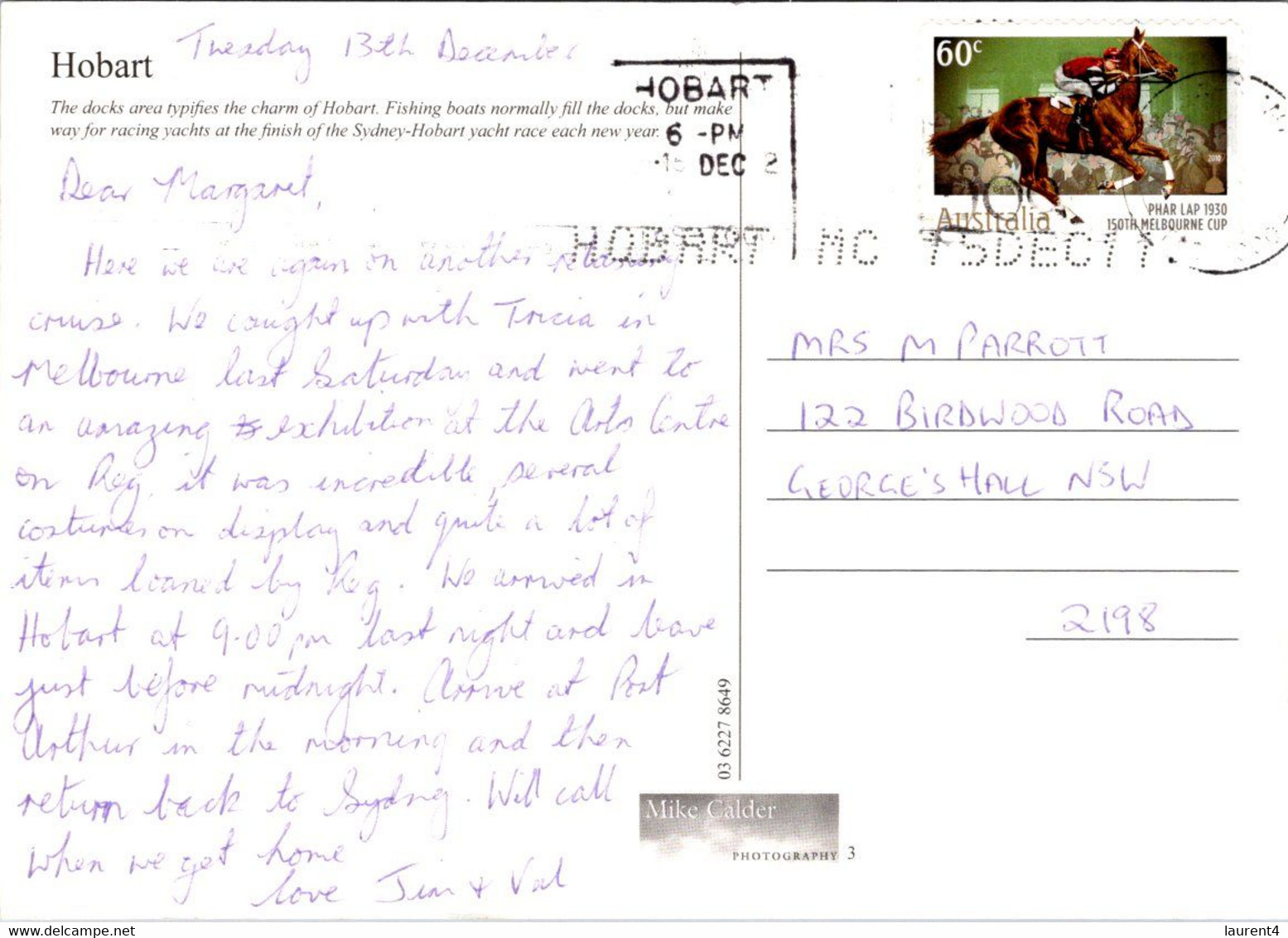 (2 P 15) Australia - TAS - Hobart (with Horse Stamp) - Hobart