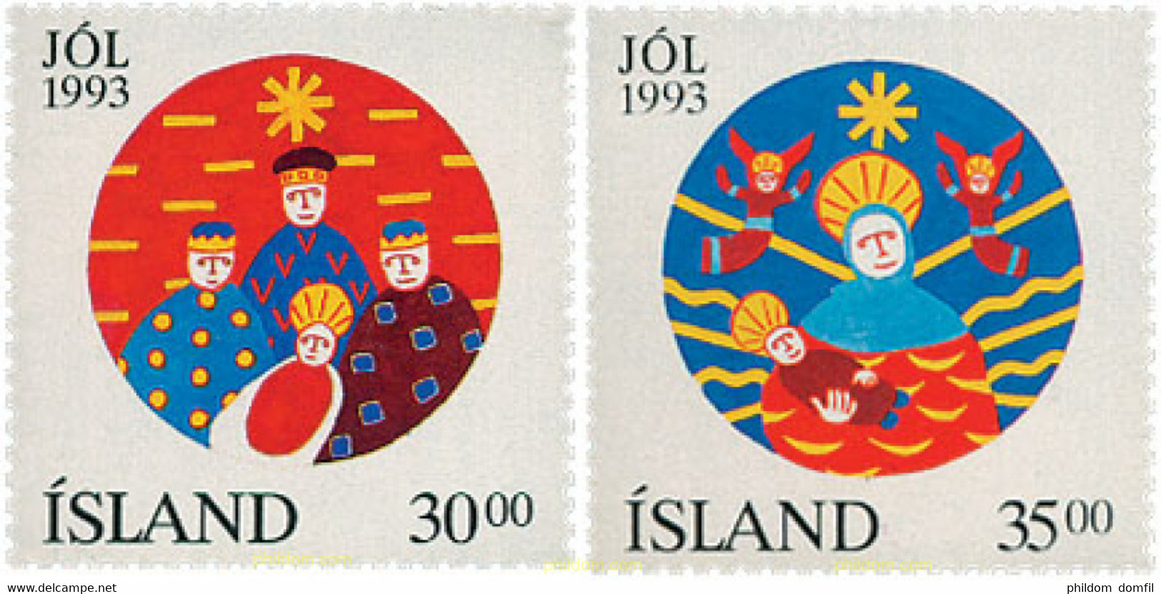 101429 MNH ISLANDIA 1993 NAVIDAD - Verzamelingen & Reeksen