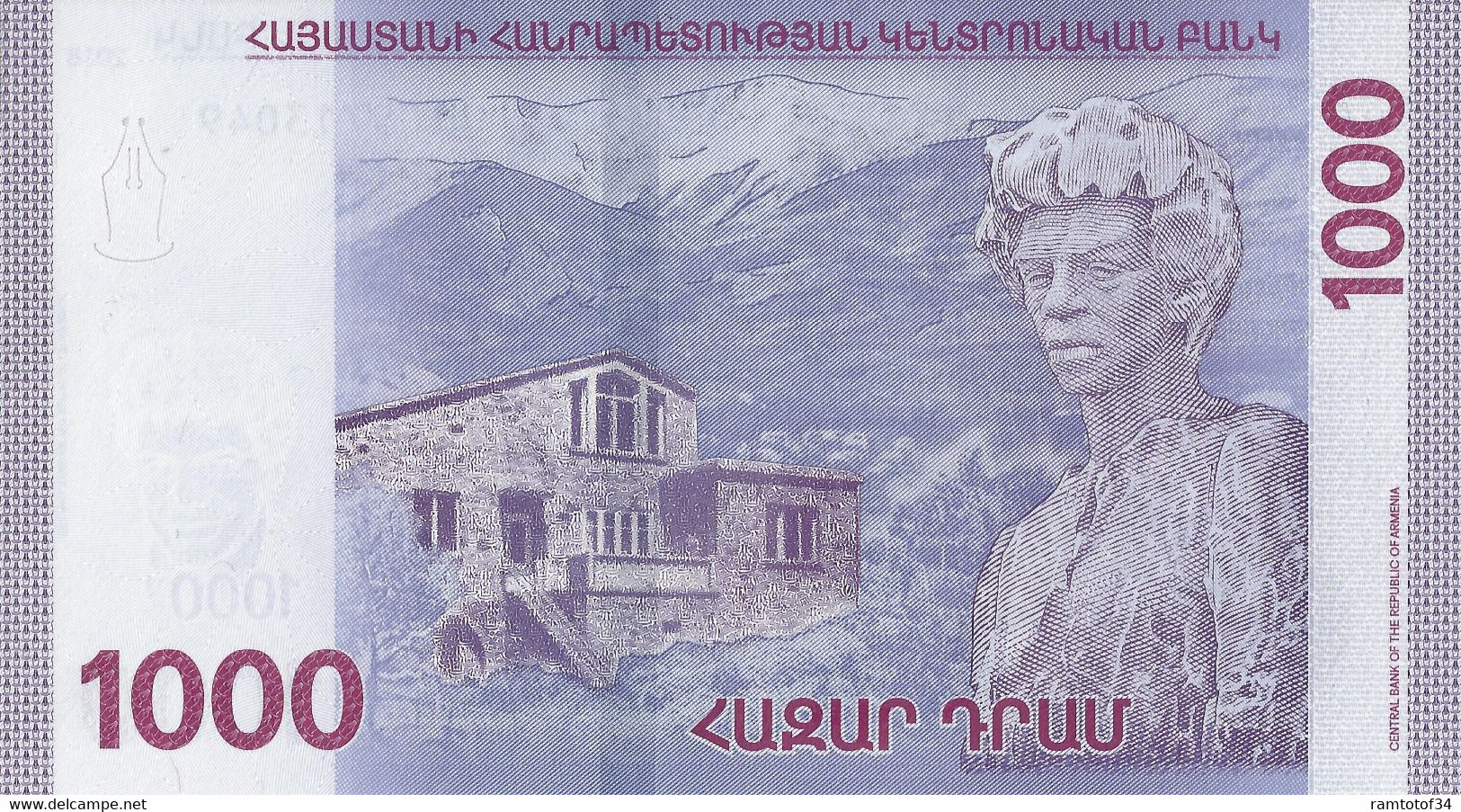 ARMÉNIE - 1000 Dram 2018 UNC - Armenië