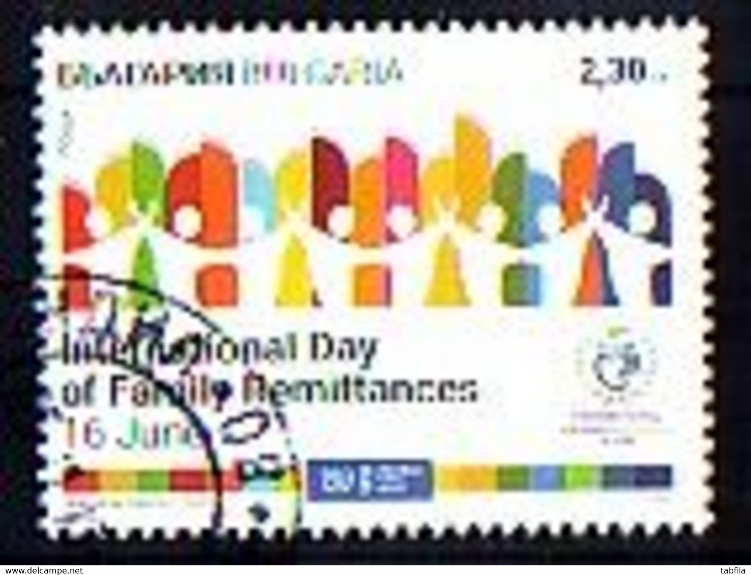 BULGARIA - 2020 - UPU Joint Issue - International Day Of Family Remitances - 1v Used (O) - Oblitérés