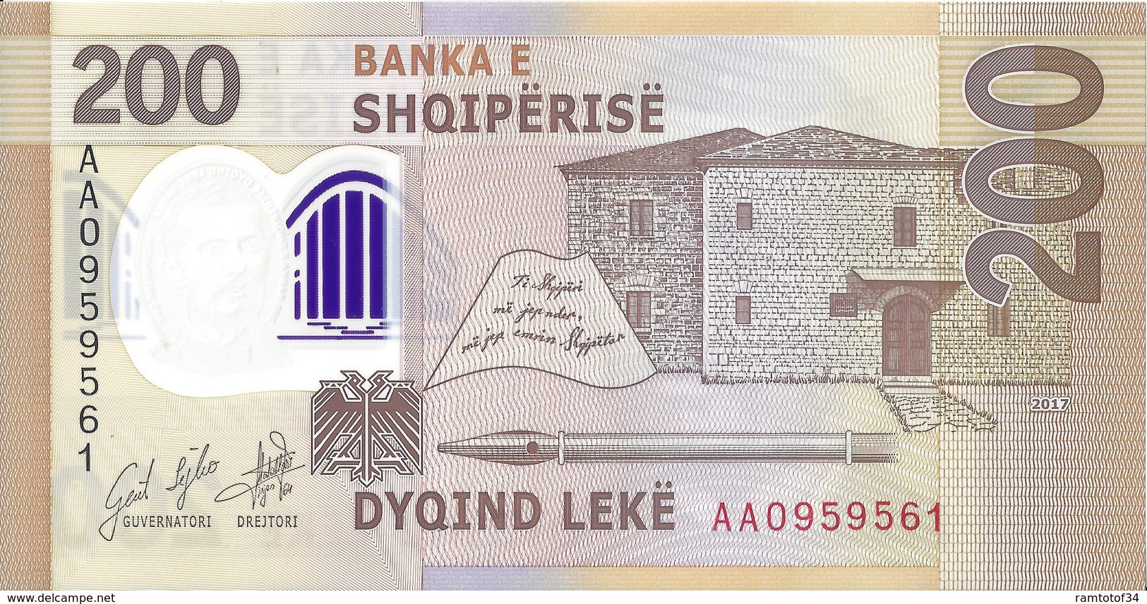 ALBANIE - 200 Leke 2019 - UNC - Albania