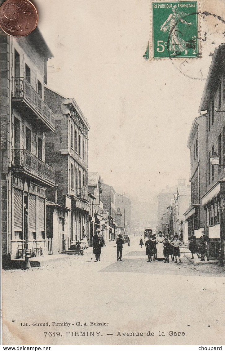 42 - Carte Postale Ancienne De FIRMINT   Avenue De La Gare - Firminy