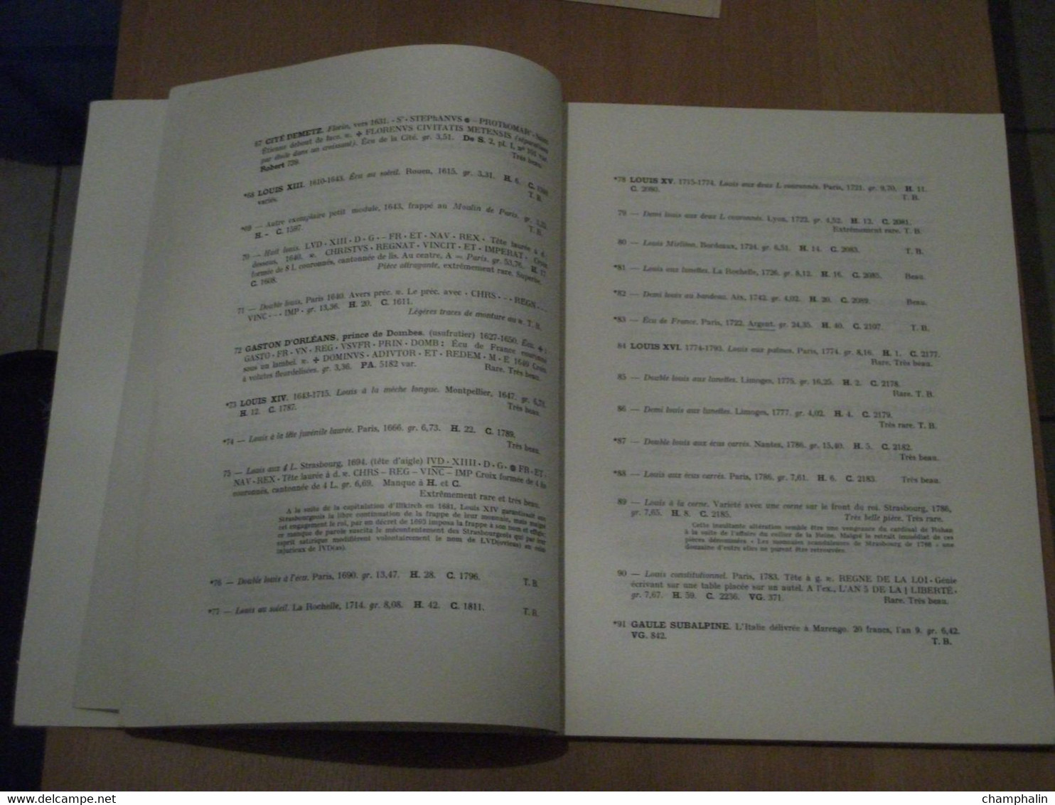 Catalogue De Vente De Monnaies En Or & Argent Au Trianon-Palace De Versailles - 6-7 Mai 1955 - Ciani & Vinchon Experts - Livres & Logiciels