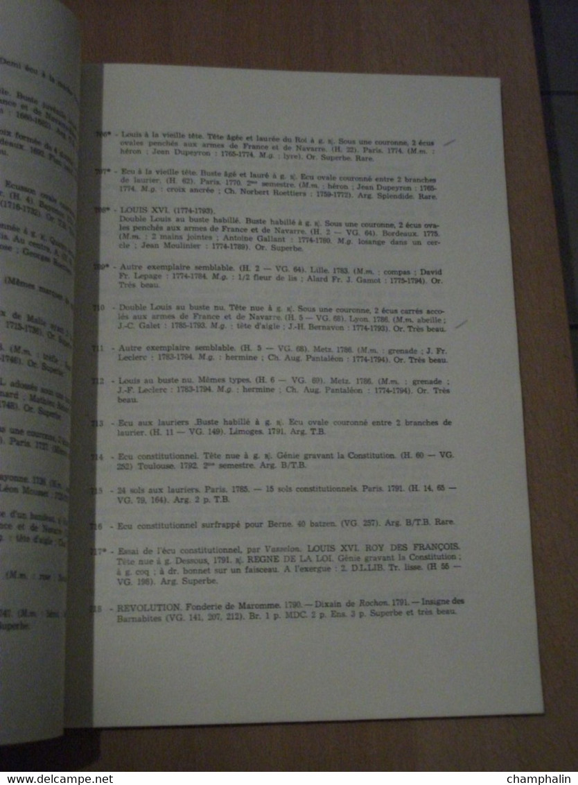 Catalogue De Vente De Monnaies Grecques Romaines Françaises Etrangères - 17-18-19 Juin 1959 - Hôtel Drouot à Paris - Livres & Logiciels