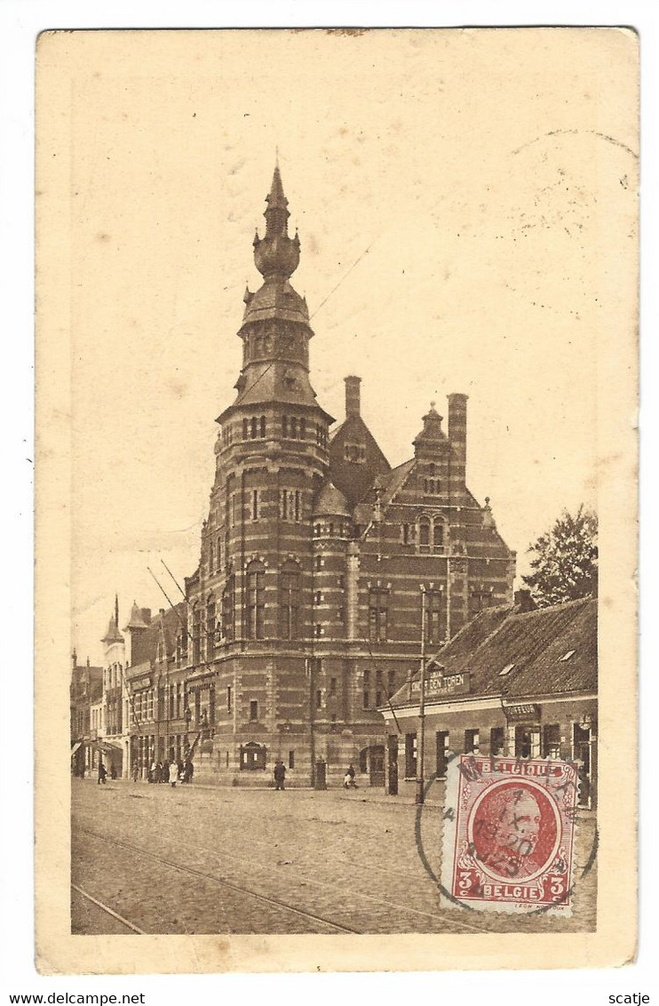 Merxem    -   Gemeentehuis.   -   1925    Naar    Anvers - Merksplas