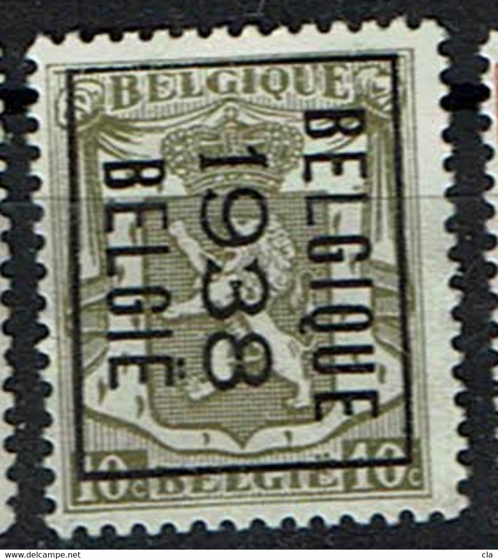 PRE 332 A Et B  (*)  Cat. Off.  2300 Fb - Typo Precancels 1936-51 (Small Seal Of The State)