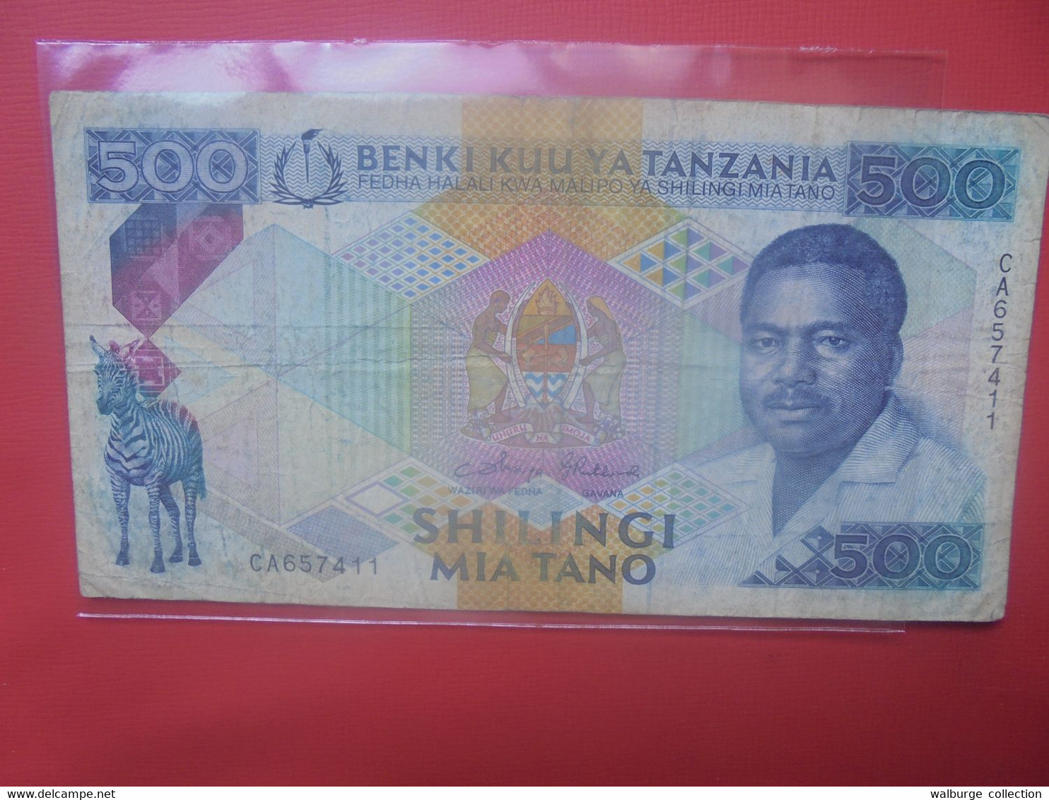TANZANIE 500 SHILINGI 1989 Circuler (B.29) - Tansania