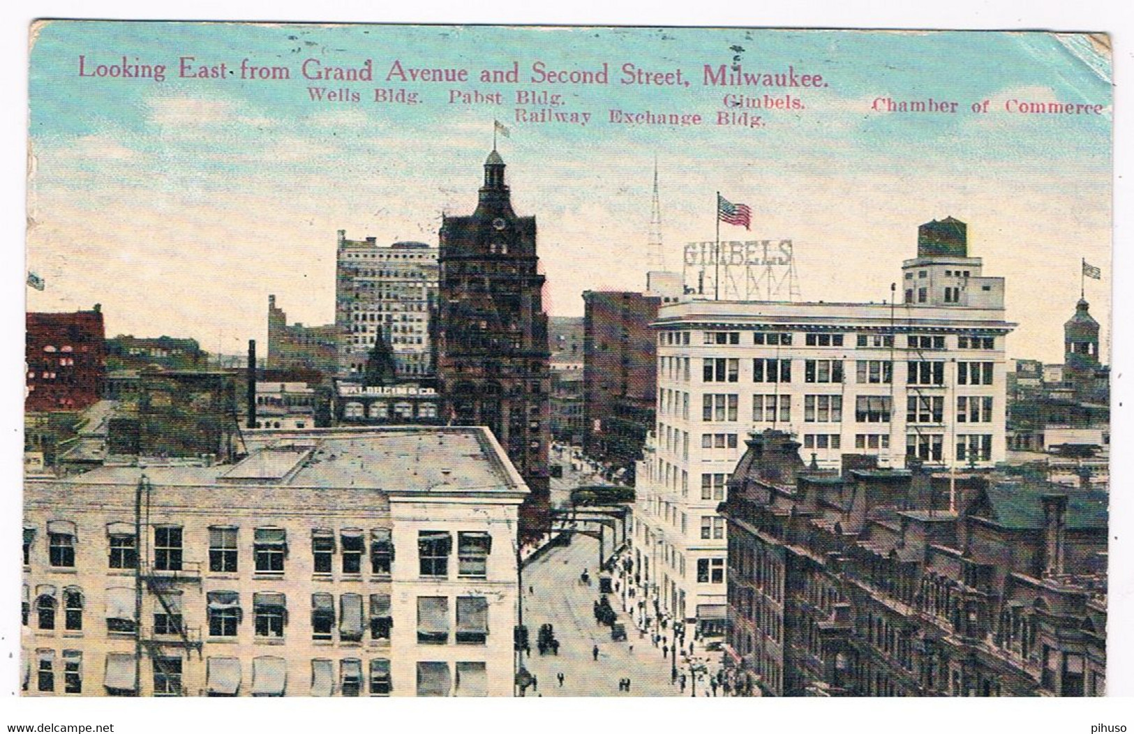 US-904  MILWAUKEE : Looking East From Grand Avenue And Second Street - Milwaukee