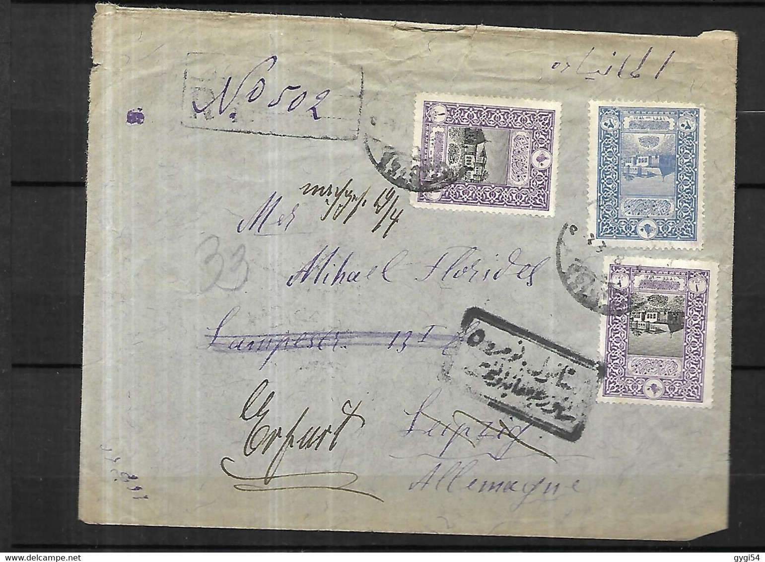 TURQUIE Lettre Recommandée 1930 D' Istanboul Pour Erfurt Via Leipzig - Brieven En Documenten