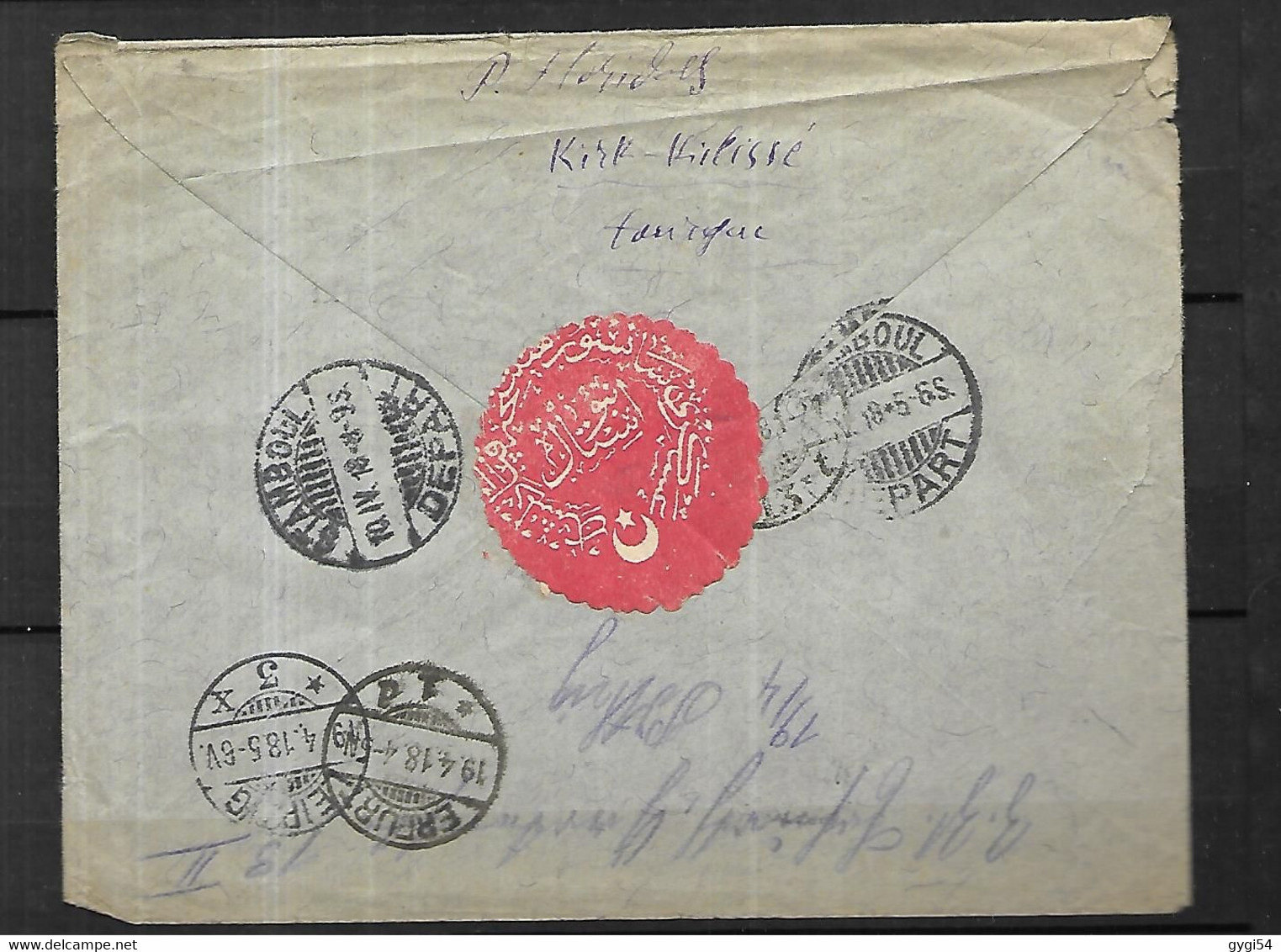 TURQUIE Lettre Recommandée 1930 D' Istanboul Pour Erfurt Via Leipzig - Brieven En Documenten