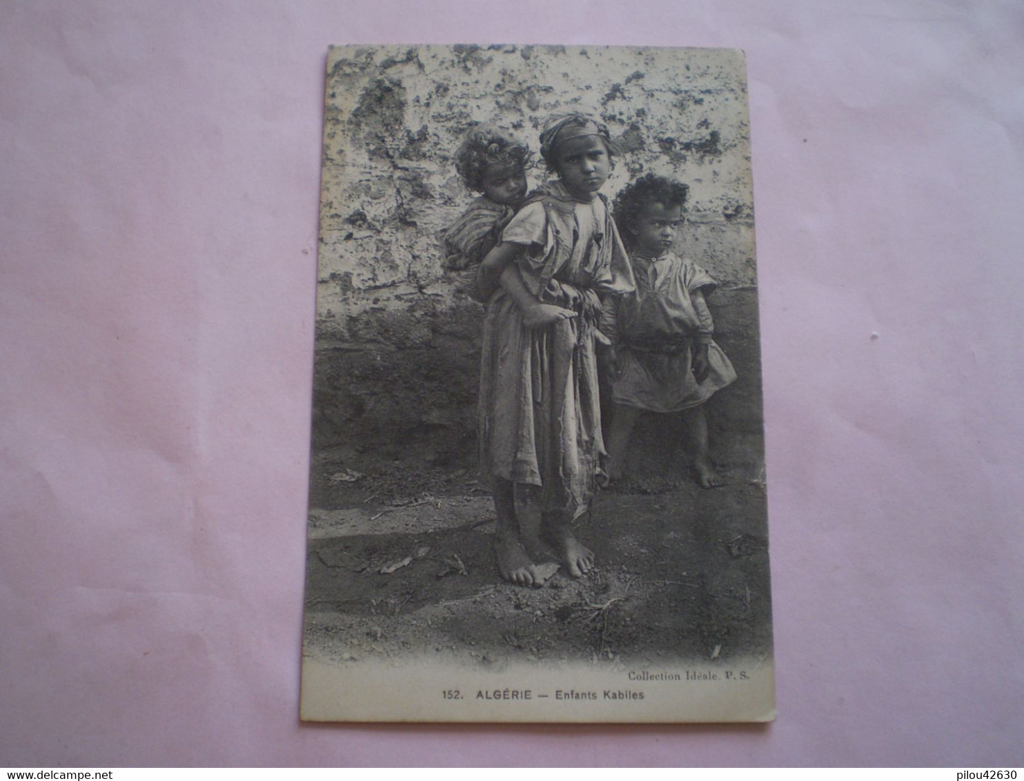 Algérie, Enfants Kabiles, Kabyles, Cachets Mostaganem Sur 10c Semeuse 1911 - Children