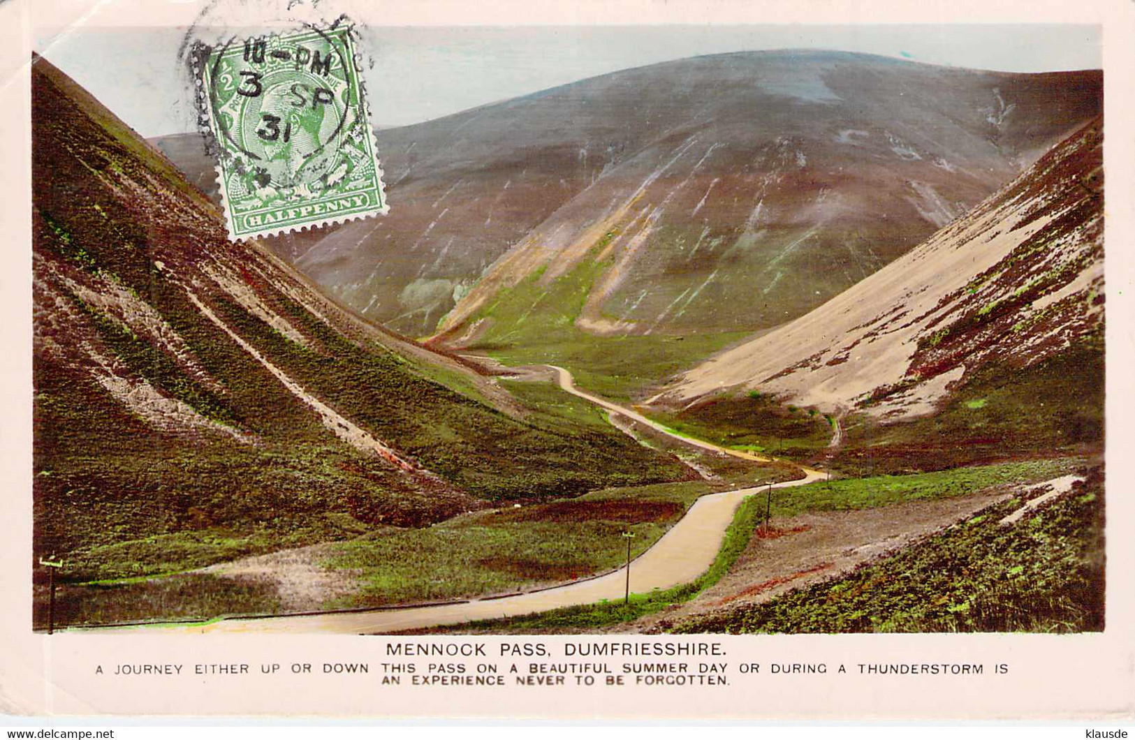 Mennock Pass. Dumfriesdhire Gel.1931 - Dumfriesshire