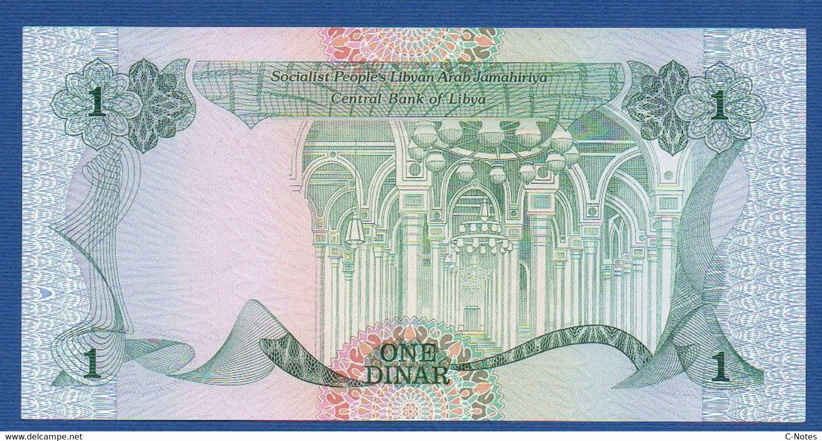 LIBYA - P.49 – 1 Dinar ND (1984) UNC-, Serie  3 C/6 410897 - Libia