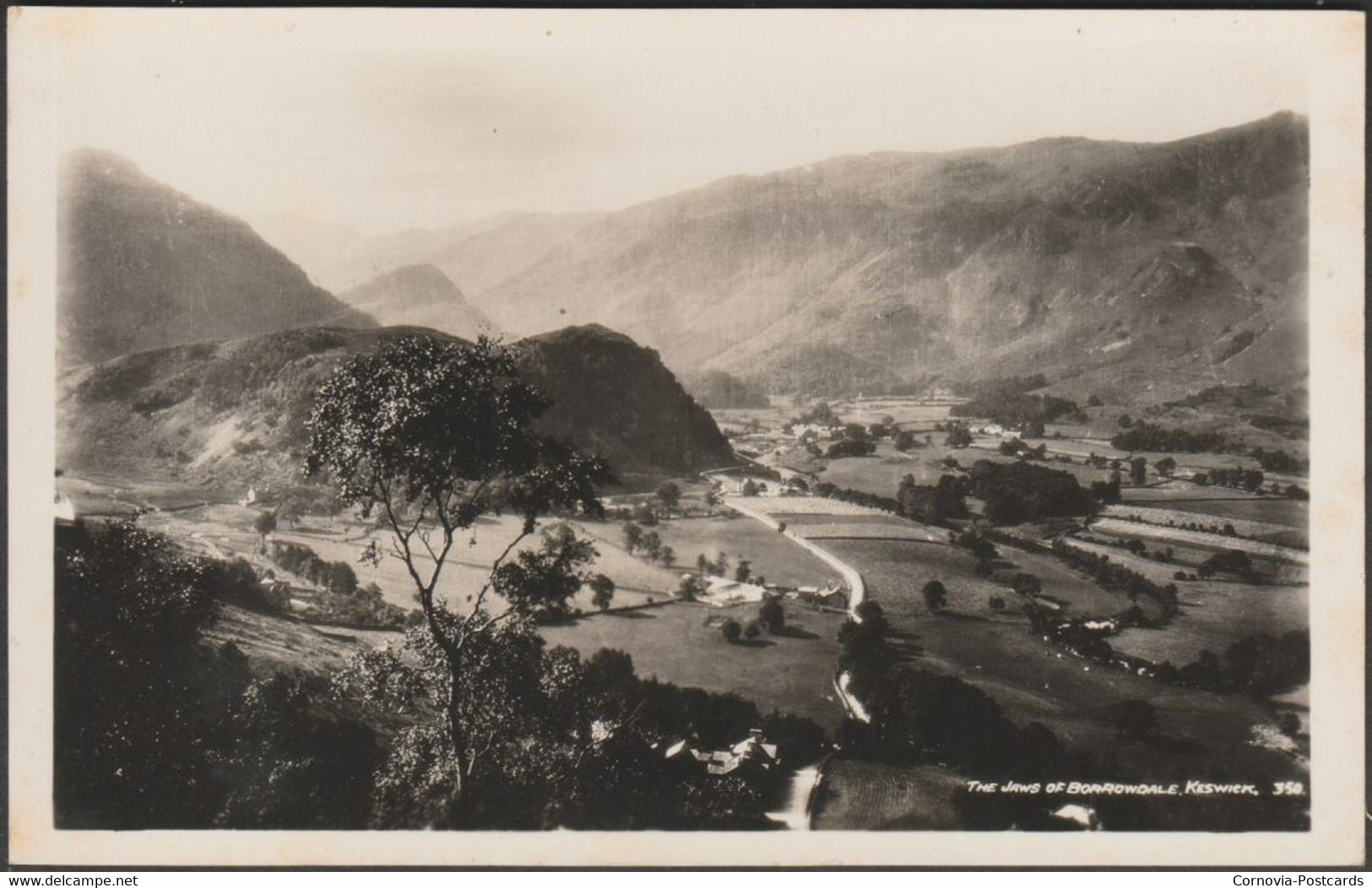 The Jaws Of Borrowdale, Keswick, Cumberland, C.1920s - Maysons RP Postcard - Borrowdale