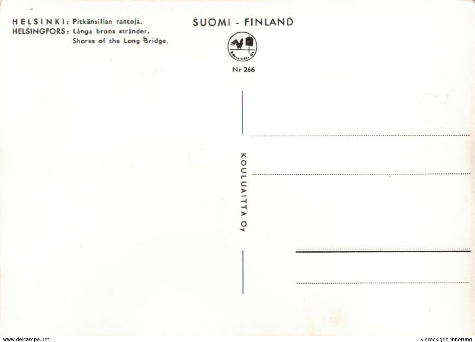 ! S/w Ansichtskarte Aus Helsinki, Finnland, Finland - Finnland