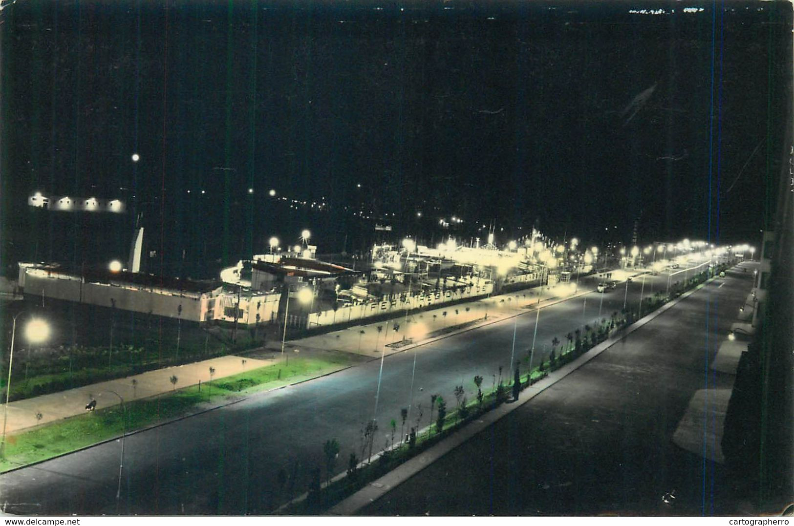 Spain Leon Faculty Promenade Nocturnal View - León