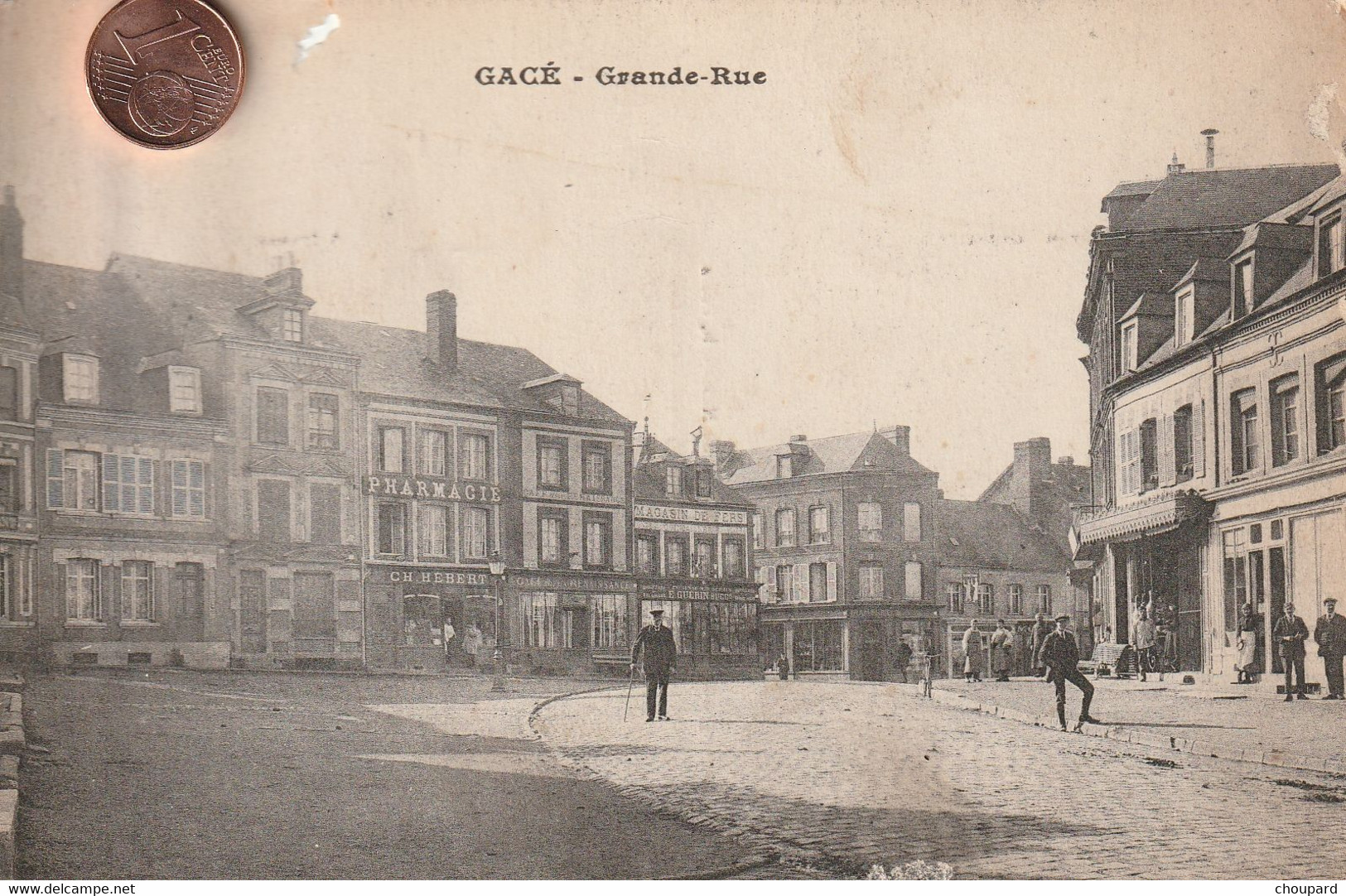 61 - Carte Postale Ancienne De  GACE   Grande Rue - Gace