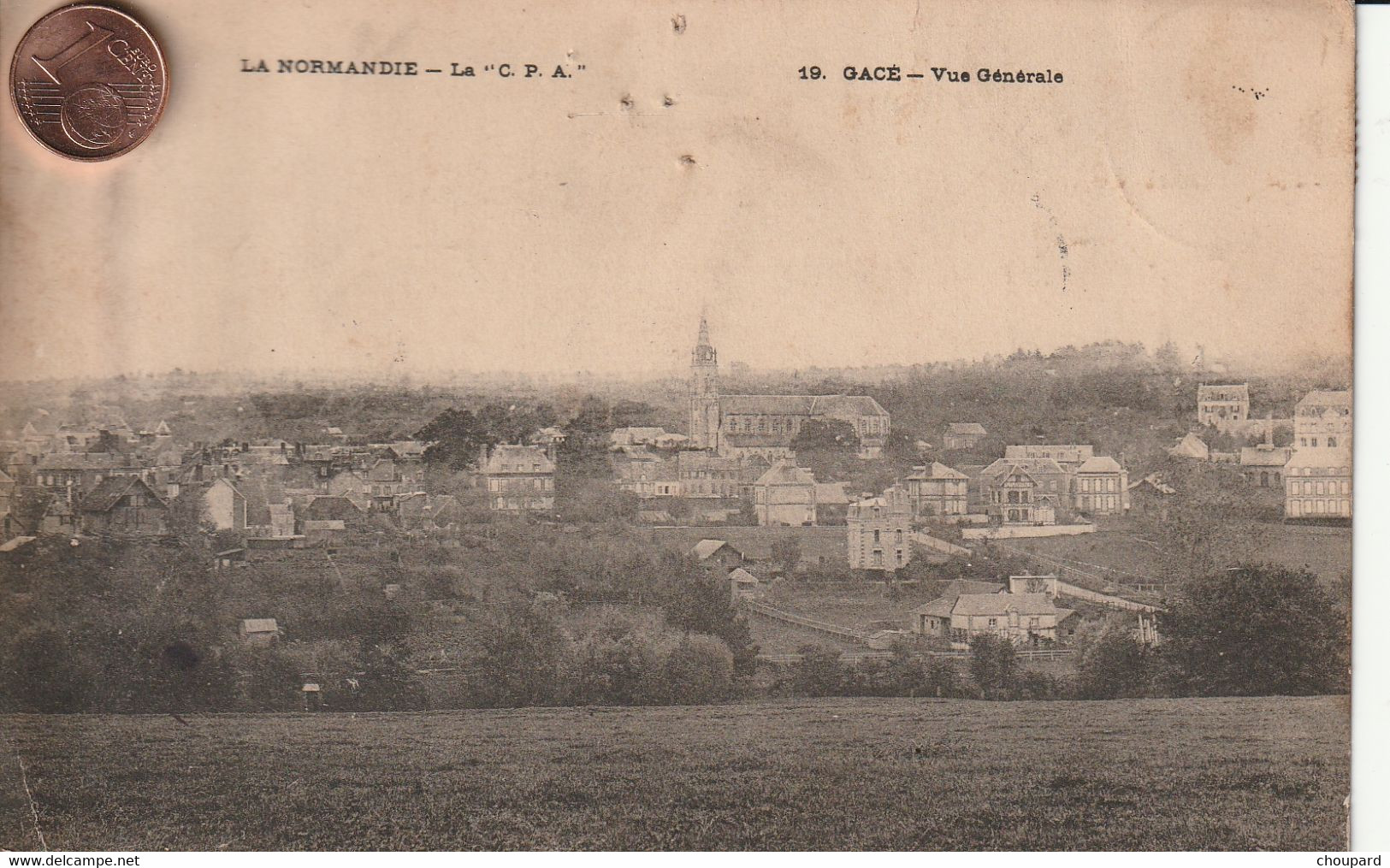 61 - Carte Postale Ancienne De  GACE   Vue Aérienne - Gace