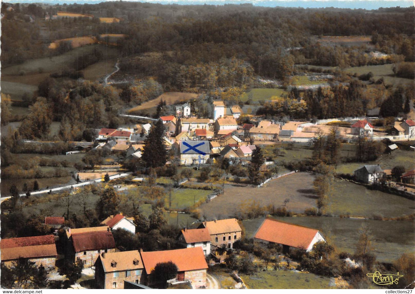 23-PONTCHARRAUD- VUE GENERALE AERIENNE - Andere & Zonder Classificatie