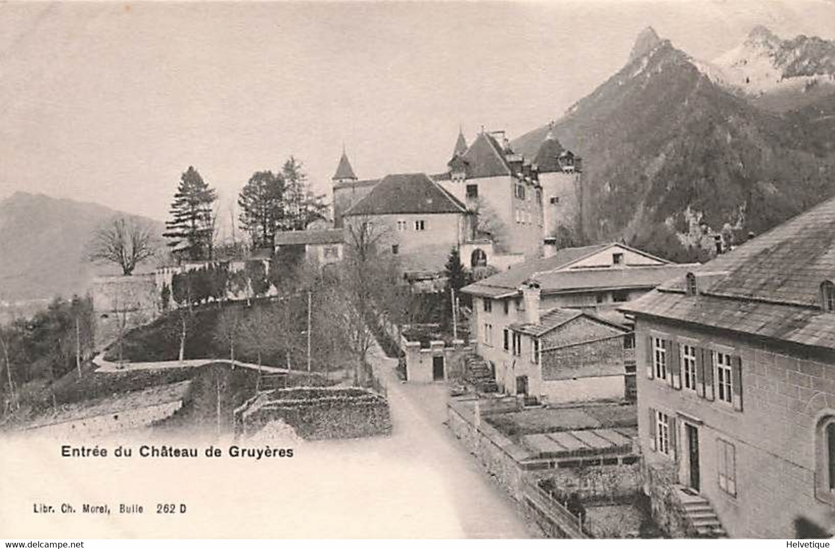 Entrée Du Château De Gruyères Morel 262 D - Gruyères