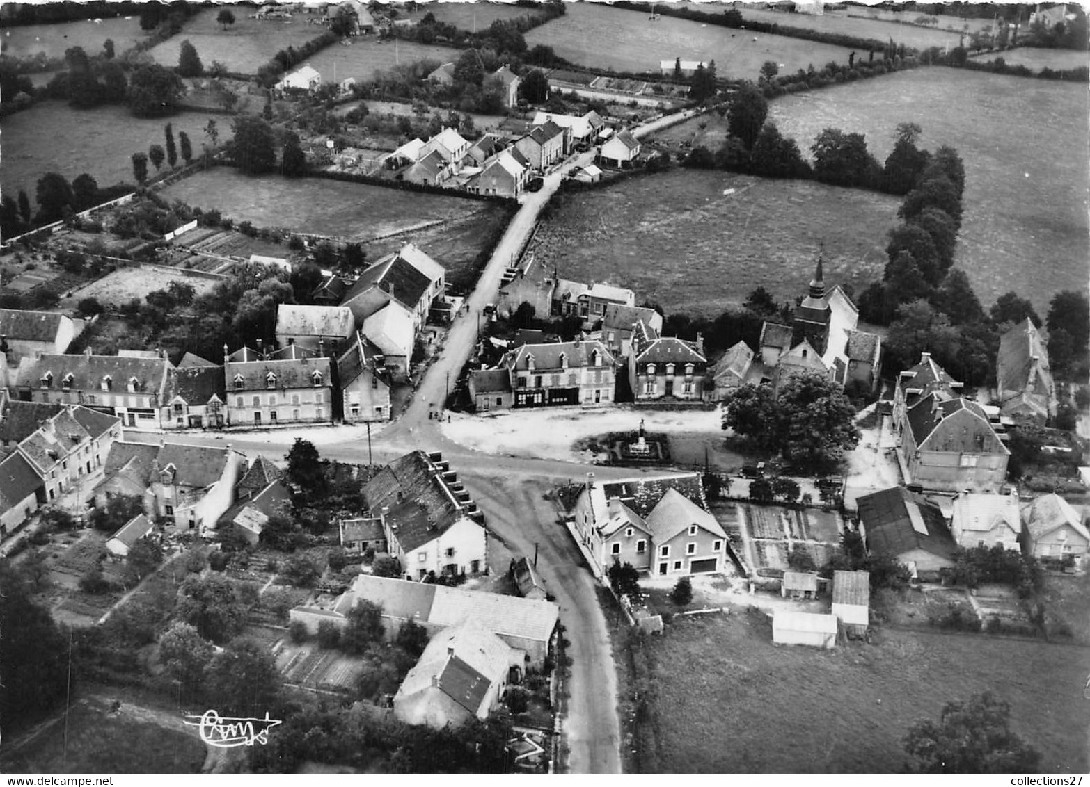 23-CLUGNAT-VUE GENERALE AERIENNE - Sonstige & Ohne Zuordnung