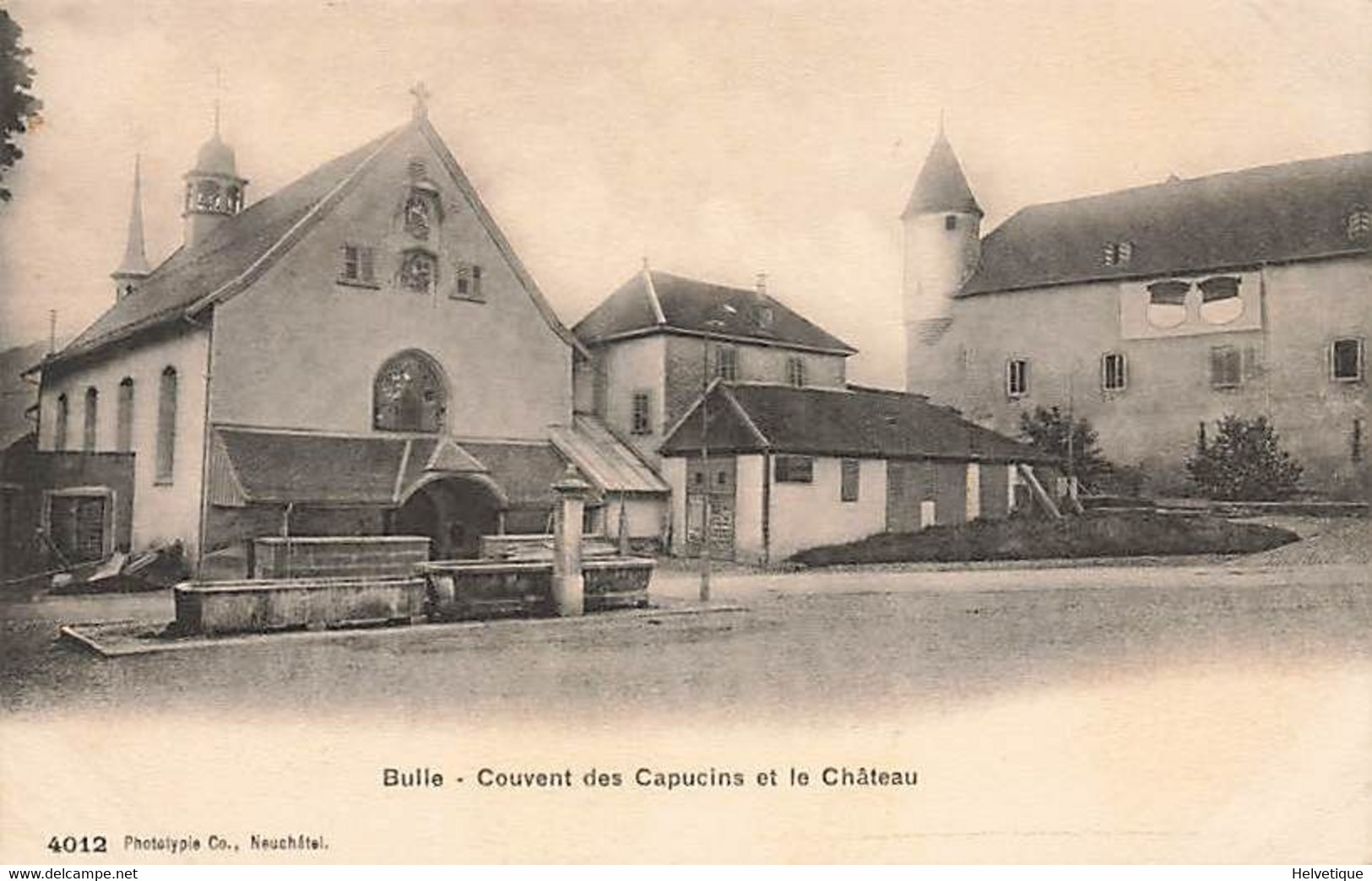 Bulle Couvent Des Capucins Et Le Château - Bulle