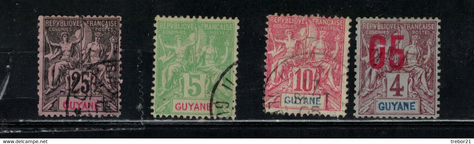 Guyane - N° Yvert 37-43-44-67 + Tt 1/2-4/6-8/0 - Cote 20,50 € - Andere & Zonder Classificatie