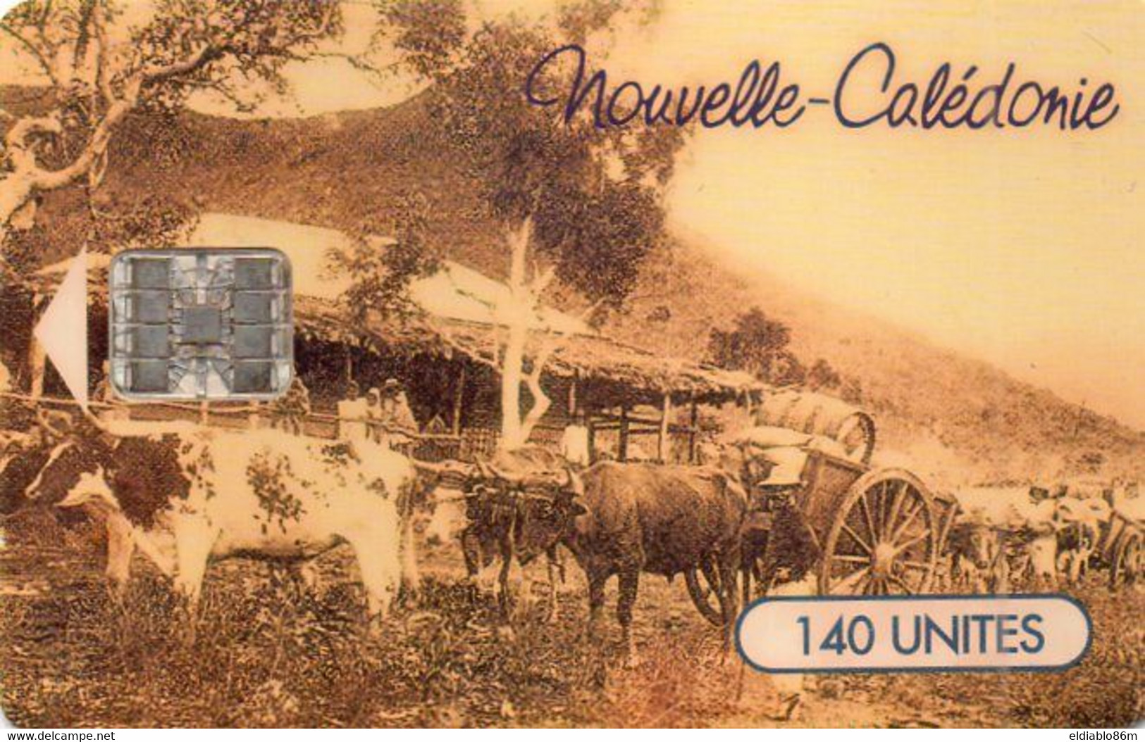 NEW CALEDONIA - CHIP CARD - CASE DE COLONS - Nouvelle-Calédonie