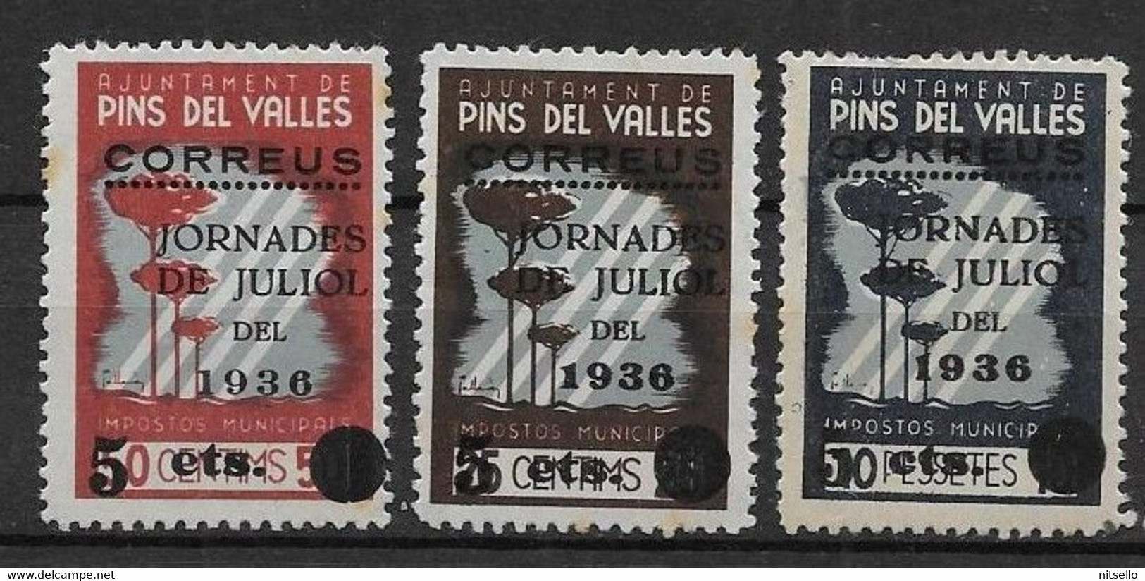 LOTE 2112D ///  (C275) GUERRA CIVIL - PIN DEL VALLES **MNH  .¡¡¡ OFERTA - LIQUIDATION - JE LIQUIDE !!! - Nationalist Issues