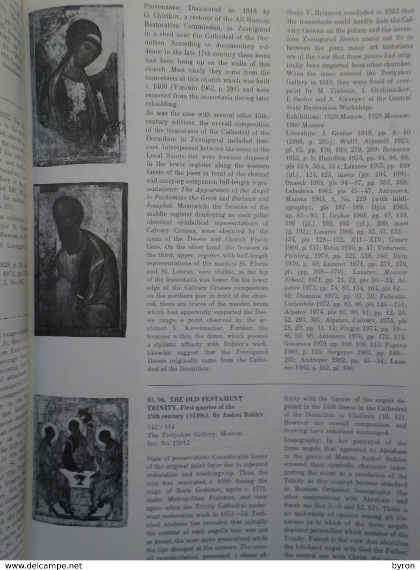 " MOSCOW ICONS, 14th - 17th centuries ".ENGELINA SMIRNOVA, LENINGRAD 1989. HARDCOVER, 332 PAGES WEIGHT 4,5 POUNDS. IN EX