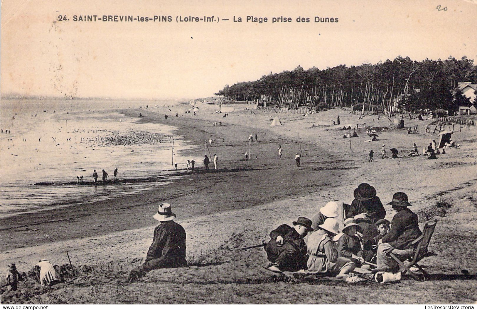 FRANCE - 44 - SAINT BREVIN LES PINS - La Plage Prise Des Dunes - Carte Postale Ancienne - Saint-Brevin-les-Pins