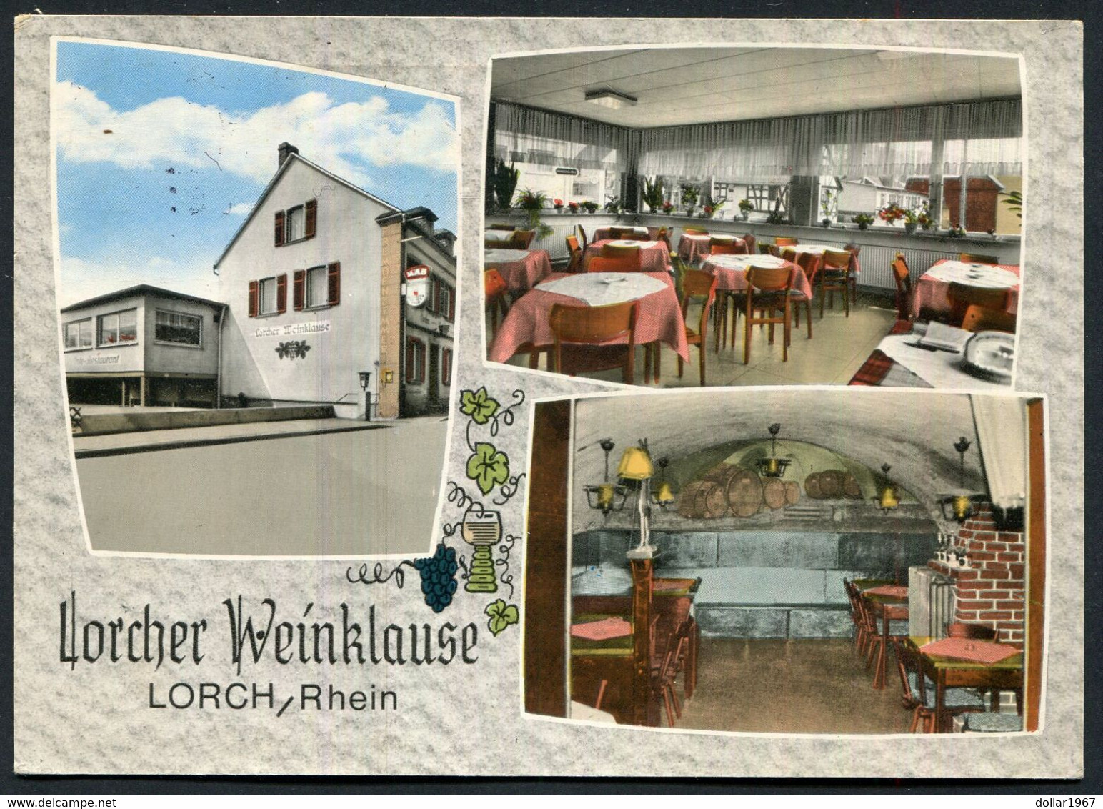 Lorch / Rhein, Gasthaus Lorcher Weinklause , Lorch , Rhein - USED  - 2 Scans For Condition.(Originalscan !!) - Rheingau