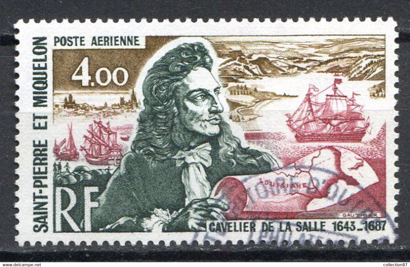 Réf 55 CL2 < -- SAINT PIERRE Et MIQUELON < Yvert PA N° 56 Ø < Oblitéré Ø Used - Gebruikt