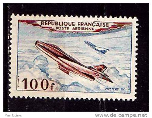 France  1954   Aérien  N° 30  Neuf  X X Dassault  Mystére IV - 1927-1959 Neufs